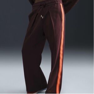 Nike x Naomi Osaka, High-Waisted Loose Knit Trousers, Burgundy Crush, XS